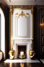 White Mantel Fireplace Candle