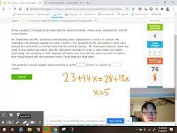 Ixl Algebra 1 U9 Solve A System Of