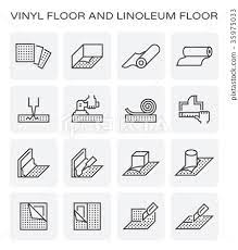 Vinyl Floor Icon Stock Ilration