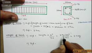 calculate the steel for beam column