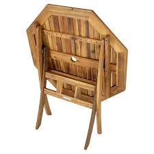 Octagonal Folding Wooden Garden Table