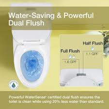 1 6 Gpf Dual Flush Elongated Toilet