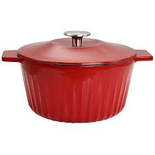 Round Enameled Cast Iron Dutch Oven