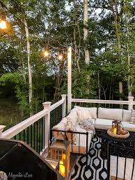 Cafe String Lights To Our Elevated Deck