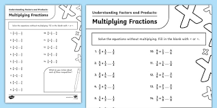 Multiplying Fractions By Fractions