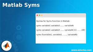 Matlab Syms Syntax And Examples Of