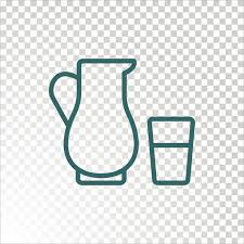 Jug And Glass Icon Stock Vector By Mr