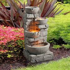 Ivy 4 Tier Led Outdoor Water Fountain