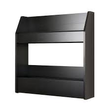 Prepac Black 2 Shelf Composite Wood