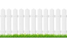 Realistic Detailed 3d White Wood Fence