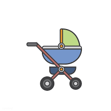 Baby Stroller Vector Free Image By