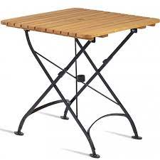 Square Folding Wooden Garden Table