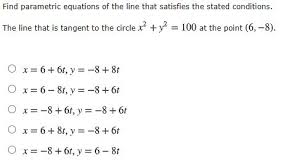 Find Parametric Equations Of The Line