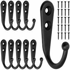 20pcs Small Black Wall Hooks