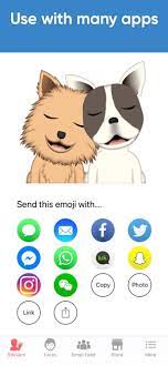 Dog Emoji Designer On The App