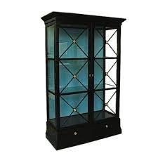 1930 Vitrine Blk Teal 53w 23d 83h