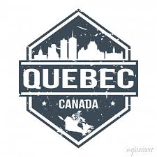 Quebec Canada Travel Stamp Icon