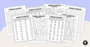 Coordinate Grid Mystery Pictures