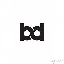 Bd Logo Design Vector Icon Modern Wall
