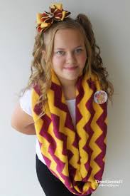 Gryffindor Chevron Infinity Scarf