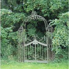 Vintage Arch With Gates Rust Garden Chic