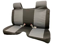 Gray Black Small Bench Seat Cover