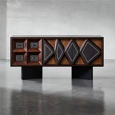 Paseo Modern Wood Media Console Cabinet