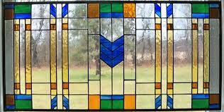 Frank Lloyd Write Style Stained Glass