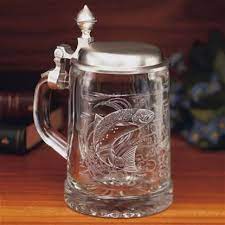 The Cottage German Glass Beer Steins