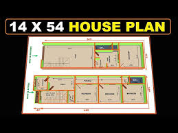 14 X 54 3 Bhk Al House Map 14 54
