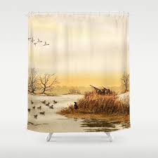 Hunting Pintail Ducks Shower Curtain By