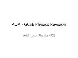 Ppt Aqa Gcse Physics Revision