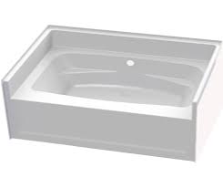 42 Acrylx Alcove Center Drain Bathtub