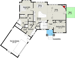 One Story Craftsman Ranch Home Plan