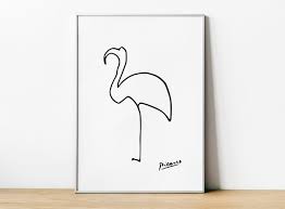 Pablo Picasso Flamingo Print