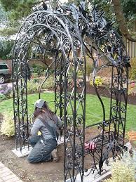 Iron Trellis Lattice Garden Fence Design