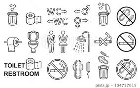 Public Toilet Wc Man And Woman