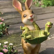Whimsical Rabbit Garden Decor Playful
