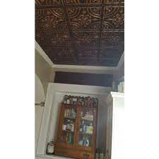 Pvc Ceiling Tile In Antique Copper