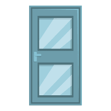 Room Door Icon Cartoon Vector Exterior