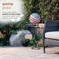 Alpine Mosaic American Flag Gazing Globe