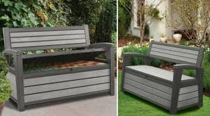 Weather Resistant Garden Storage Bench