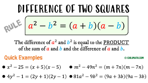 Factoring Difference Of Two Squares