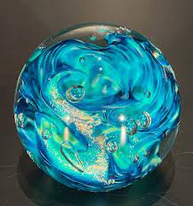 Ocean Tides Rd Handblown Glass