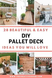 45 Pallet Deck Ideas To Make Your