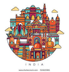 India Detailed Skyline Travel Tourism