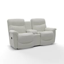 James Reclining Loveseat W Console