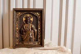 Saint Jude Wood Carved Religious