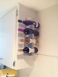 Wine Rack From Ikea On End Of Kitchen