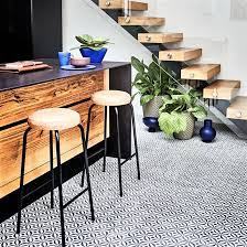 Mid Century Black Vinyl Flooring Mad